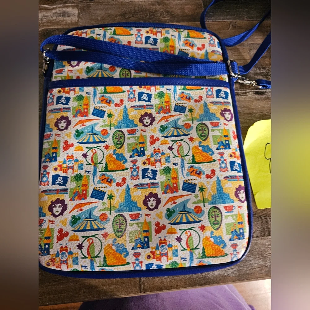 Disney Parks Theme Parks Icons Padded Crossbody Tablet Case - Picture 2 of 8